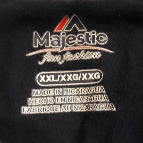 Majestic Detroit Womens Navy T-shirt. - Picture 2 of 6